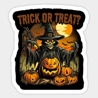 Trick or treat? halloween, zombie Sticker